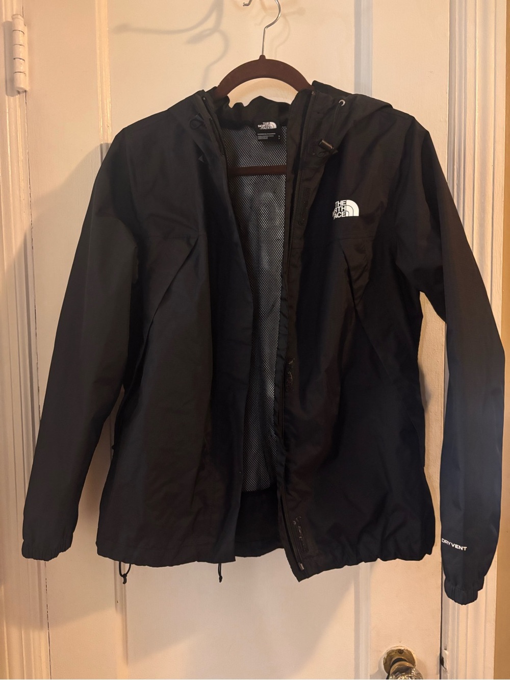 The North Face women’s Black Waterproof Hooded Jacket